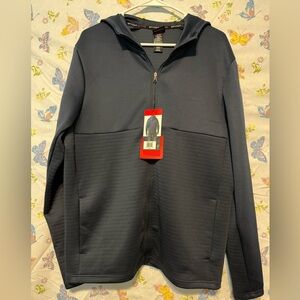 Spyder Active Men’s Blue Long Sleeve Stretch Full Zip Hoodie Jacket M NWT